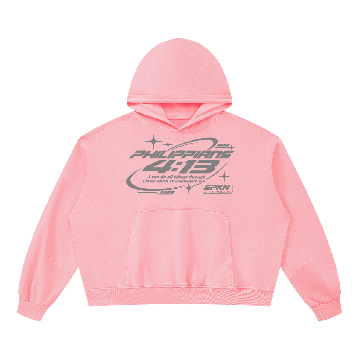 Pink Philippians Vintage Washed Hoodie