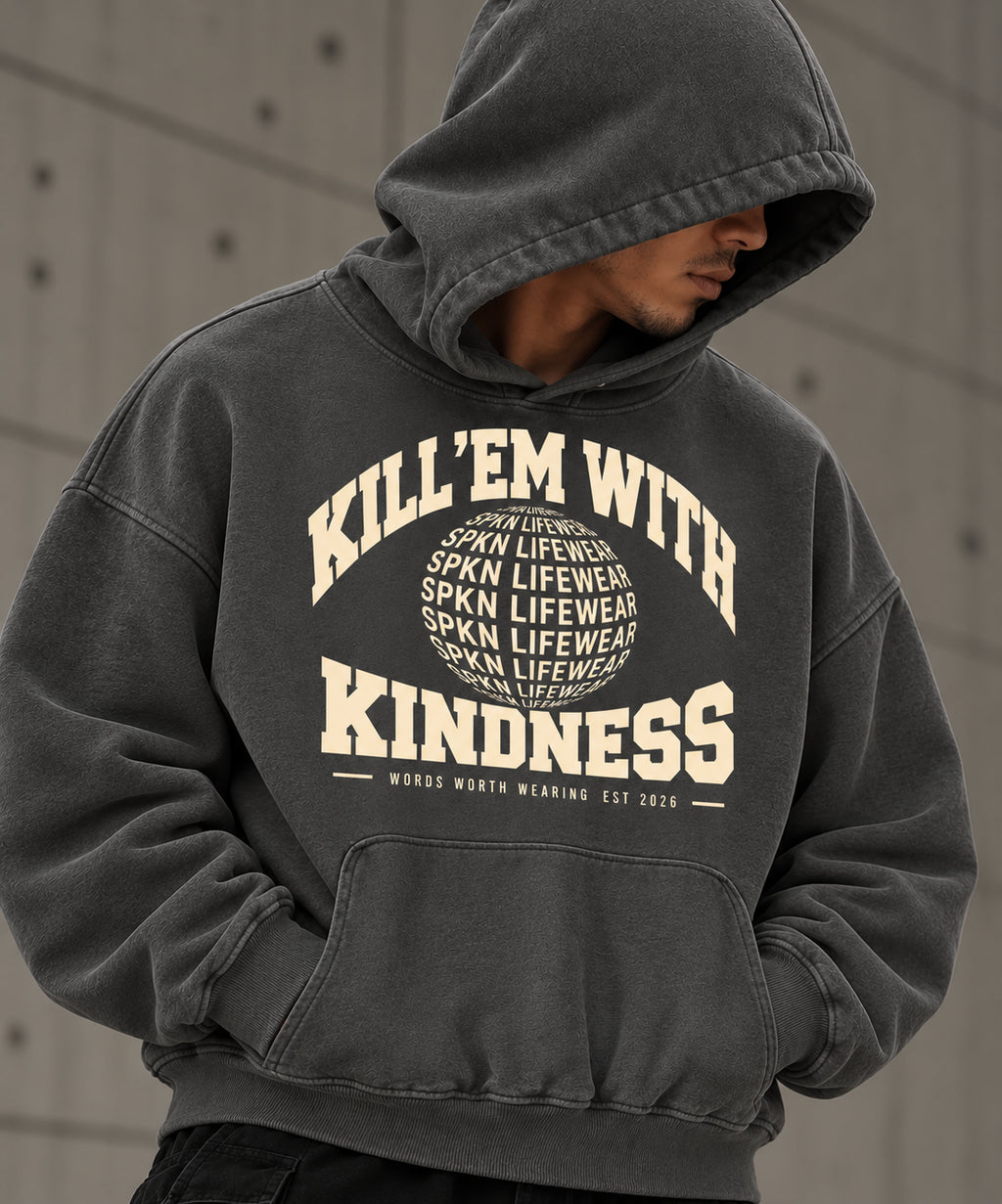 KINDNESS 001 Dark Grey | SPKN LIFEWEAR