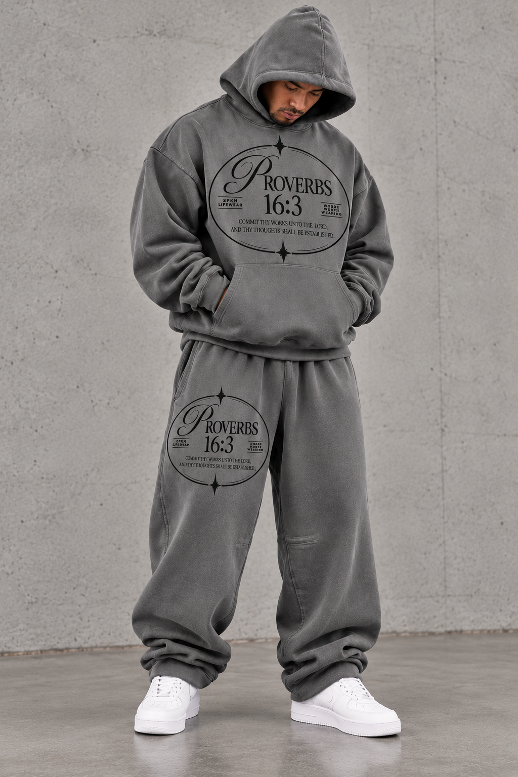 GREY PROVERBS PURPOSE SET | SPKN LIFEWEAR