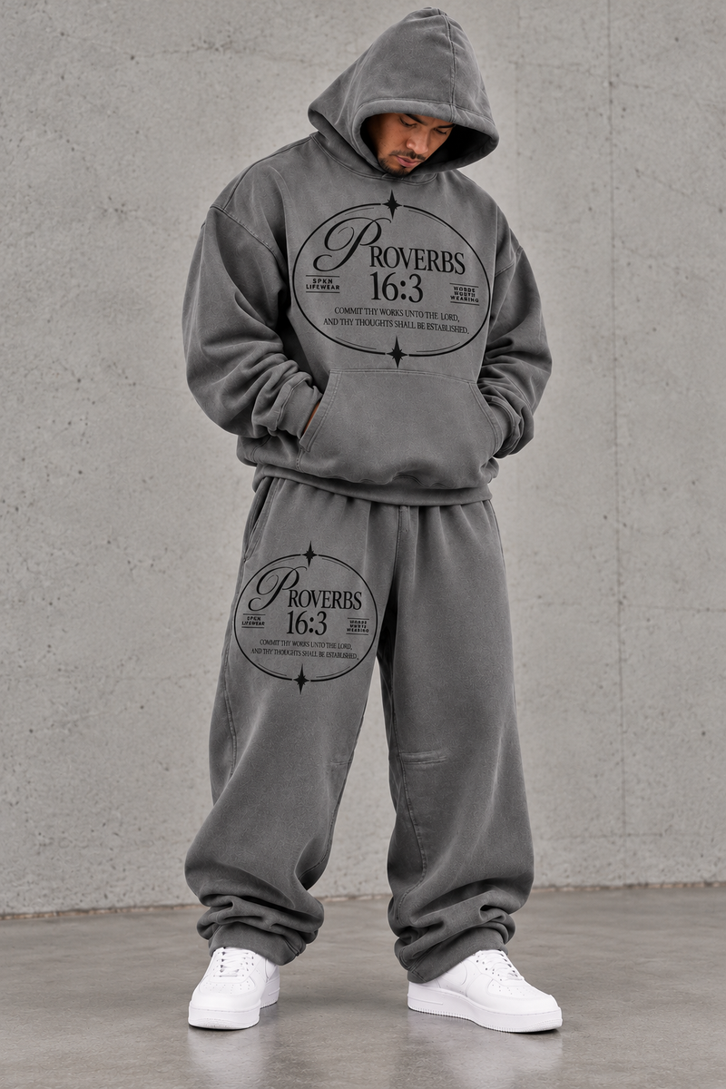 GREY PROVERBS PURPOSE SET | SPKN LIFEWEAR